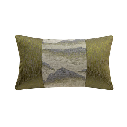 Edles Kissen mit Bergmotiv