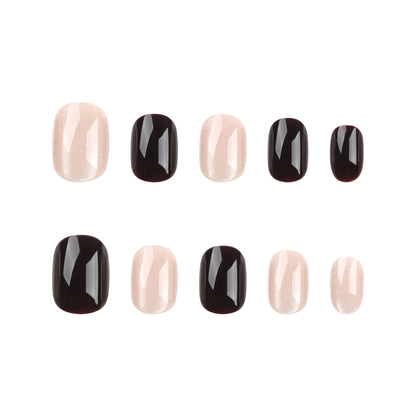 Kunstvolle Nagelverlängerungen mit elegantem Glitzer- und Ombre-Design Brehn