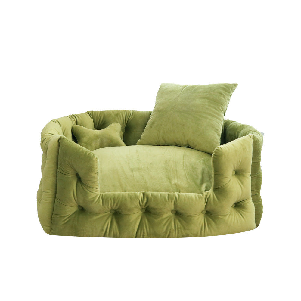 Luxuriöses Samt-Hundebett