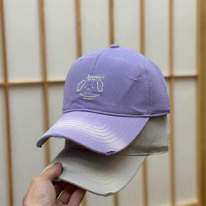 Damen Freizeit Charakter-Stickerei Baseball-Cap Brehn