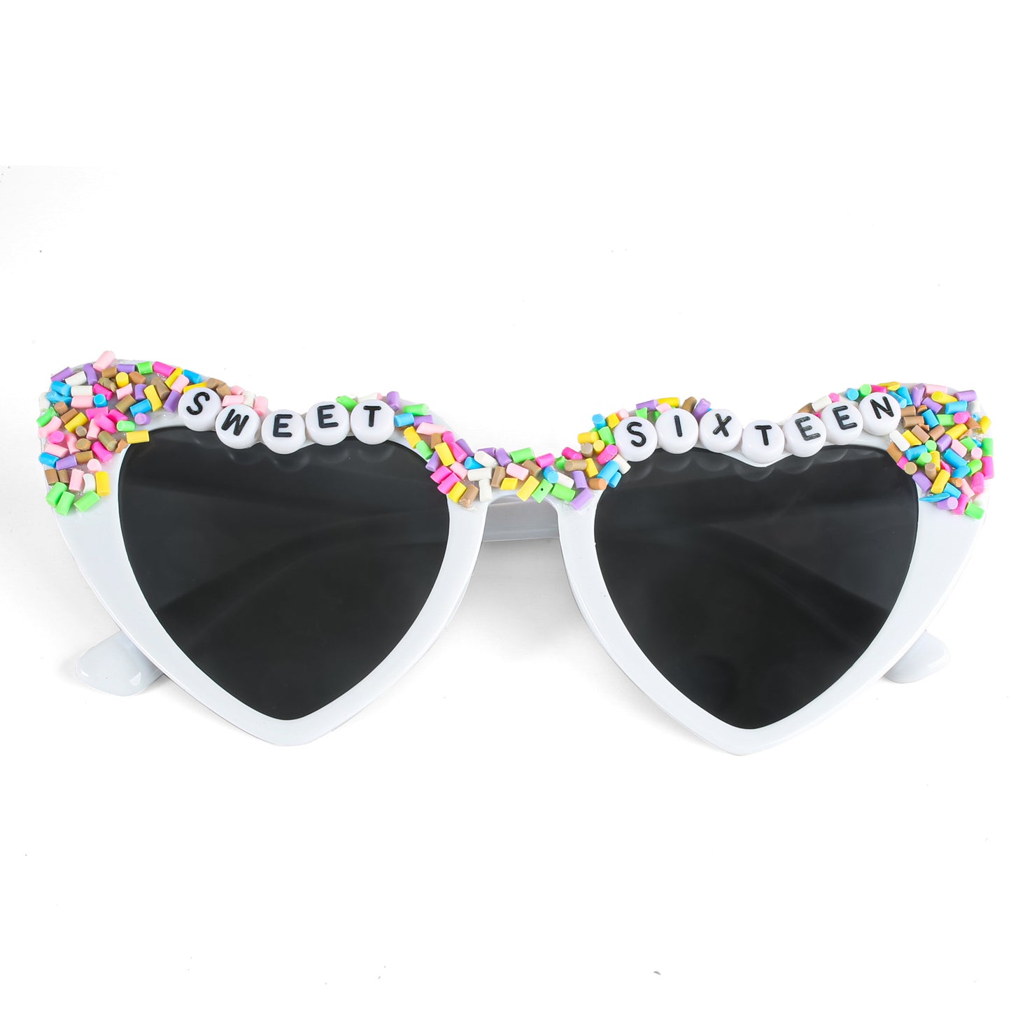Damen Herzförmige Sonnenbrille mit außergewöhnlichem Dekor Brehn