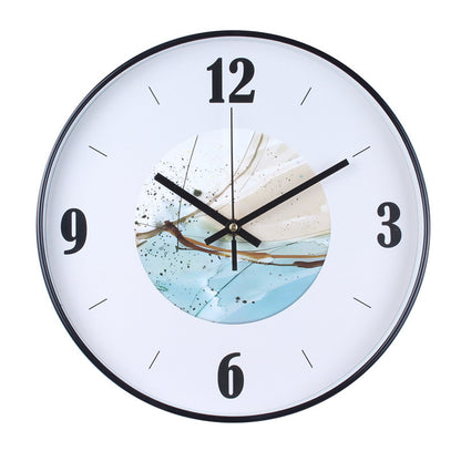 Wanduhr mit Elegantem Blattmuster Brehn