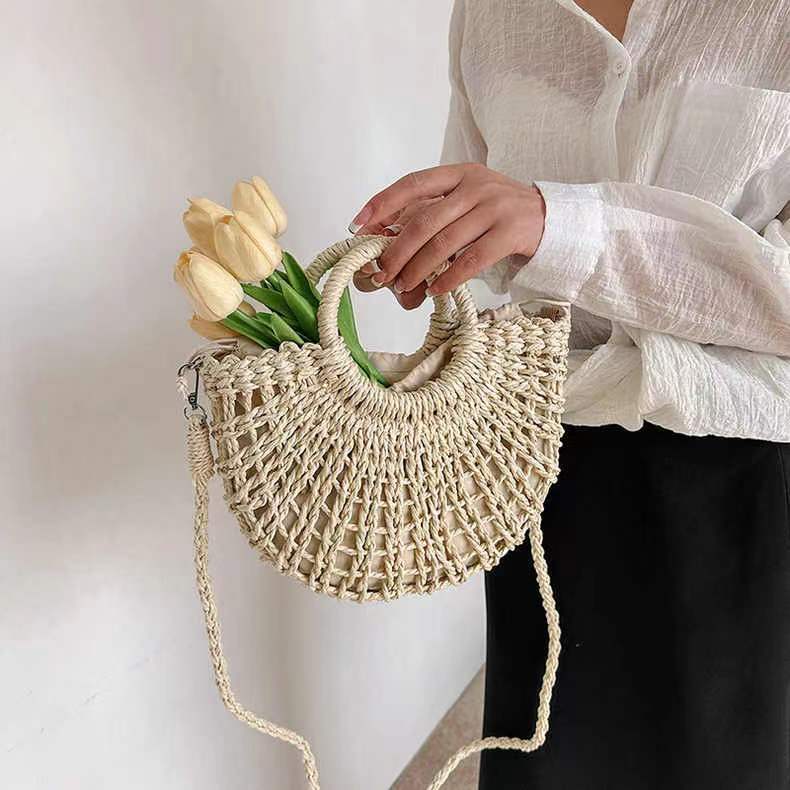 Handgefertigte Korbtasche mit Verspieltem Design Brehn