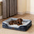Rechteckiges gepolstertes Hundebett