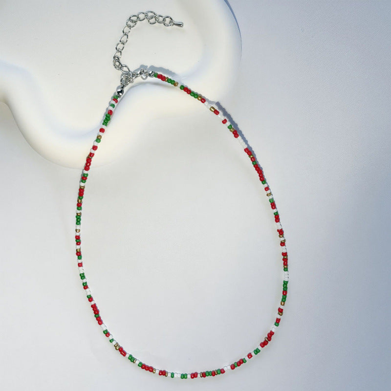 Handgefertigtes Perlen Choker Halsband Brehn
