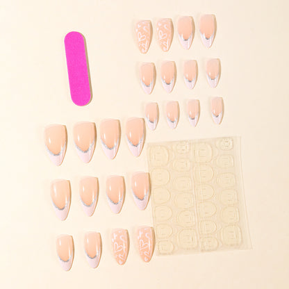 Elegante French Tip Acryl Nagelkunst Brehn