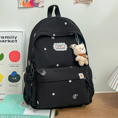 Stylischer backpack mit floralem Schmuck Brehn