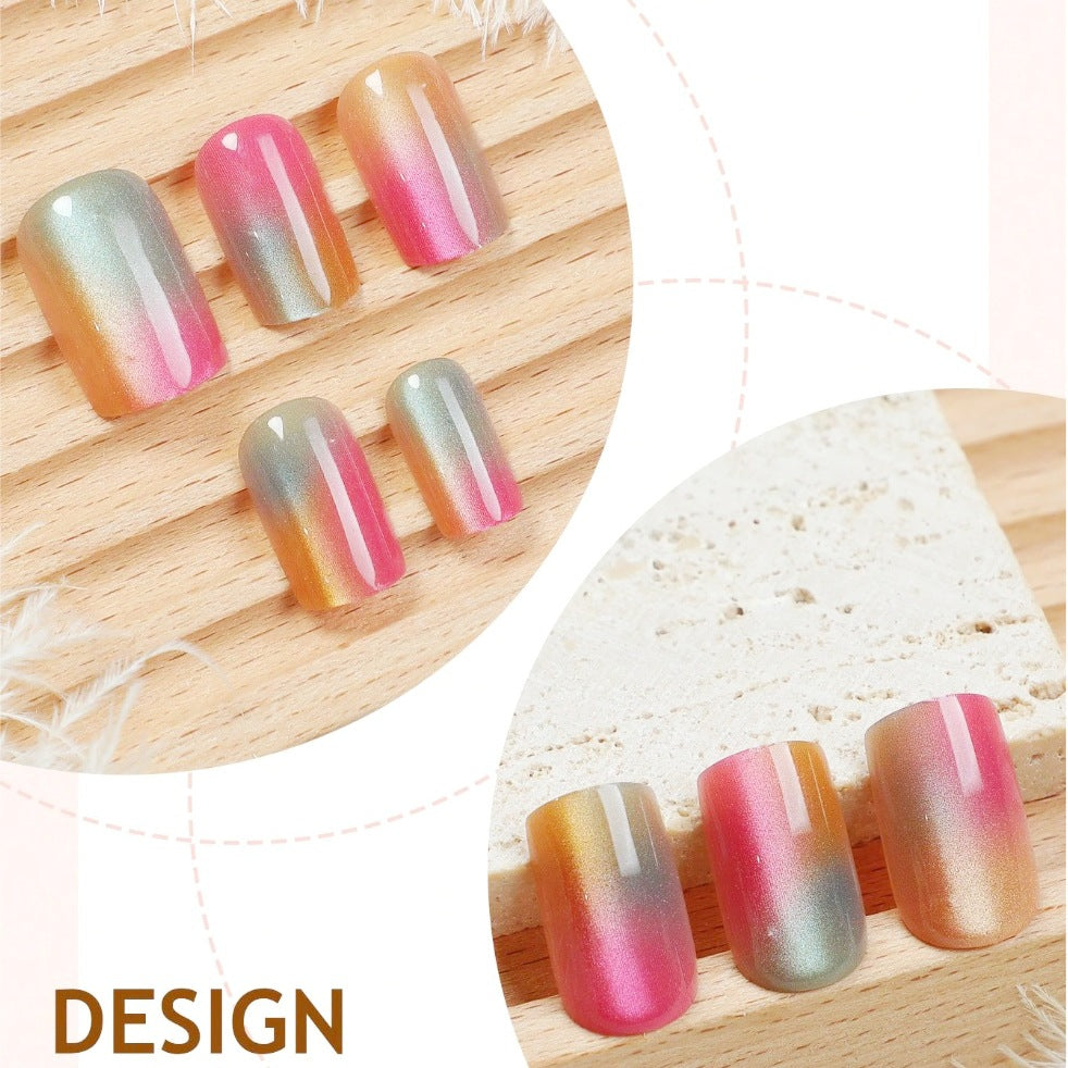 Kunstnagelset mit Farbverlauf und Hochglanz-Finish Brehn