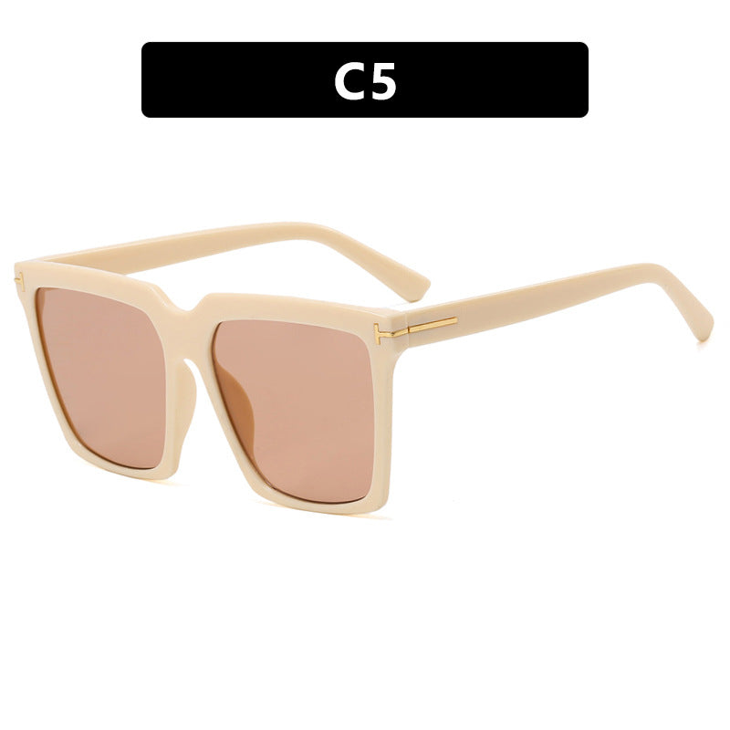 Damen quadratische Sonnenbrille mit elegantem Metallakzent Brehn