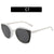 Stylische Übergroße Geometrische Sonnenbrille