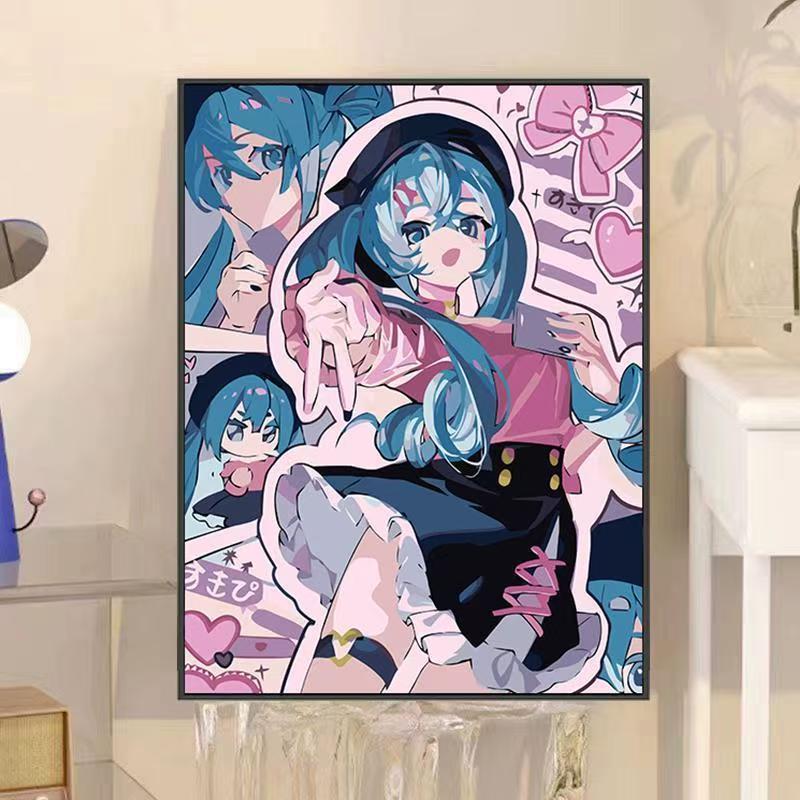 Anime-inspirierte dekorative Wandkunst Brehn