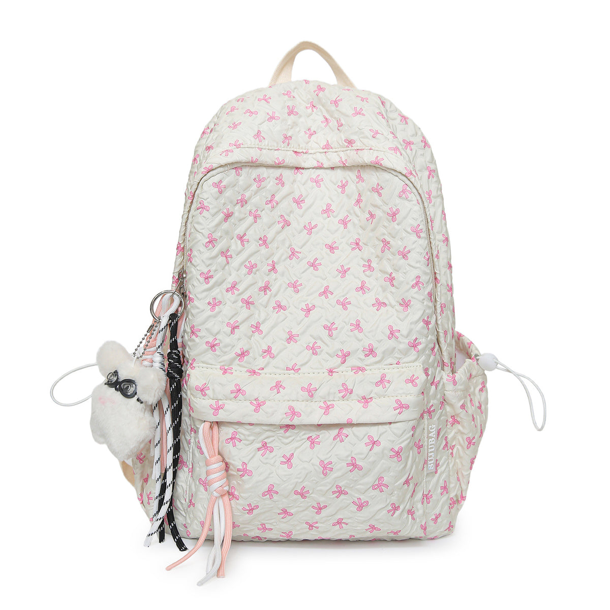Gestepptes Blumenmuster Rucksack Brehn