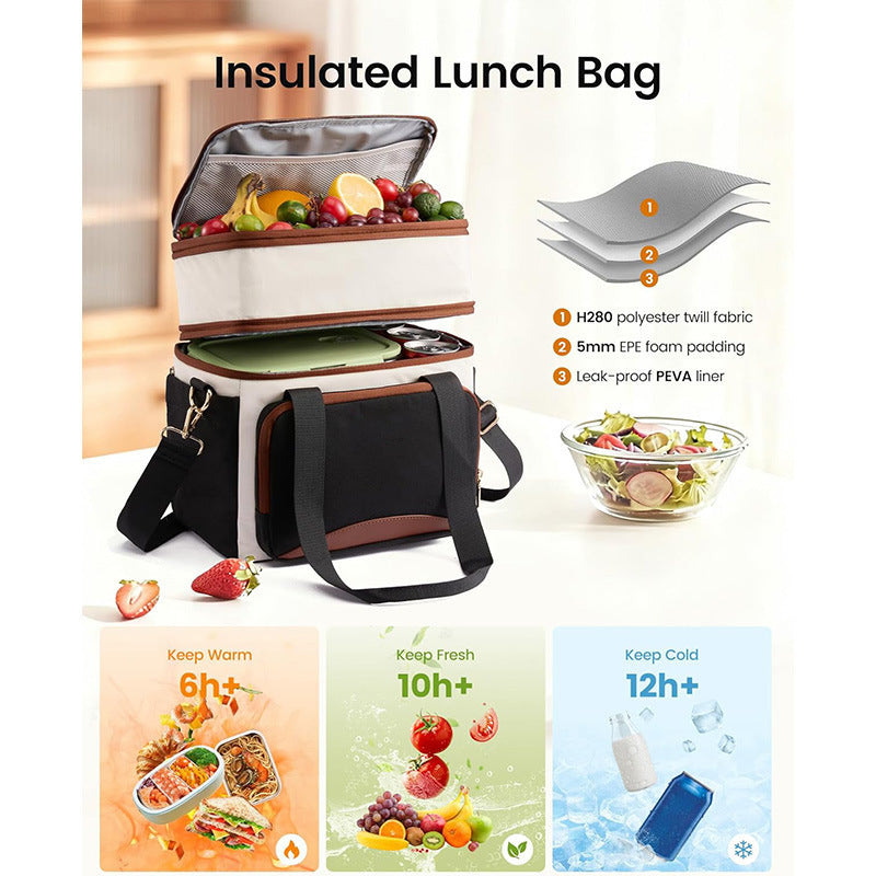 Isolierte Lunch-Tasche mit Mehreren Fächern Brehn