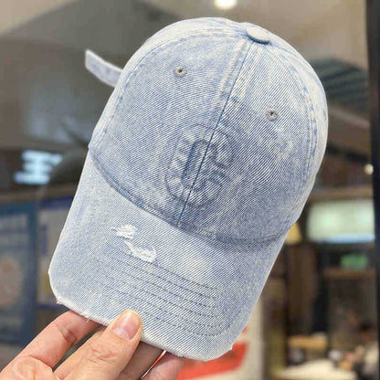 Herren Distressed Denim Baseballkappe Brehn 1784188308
