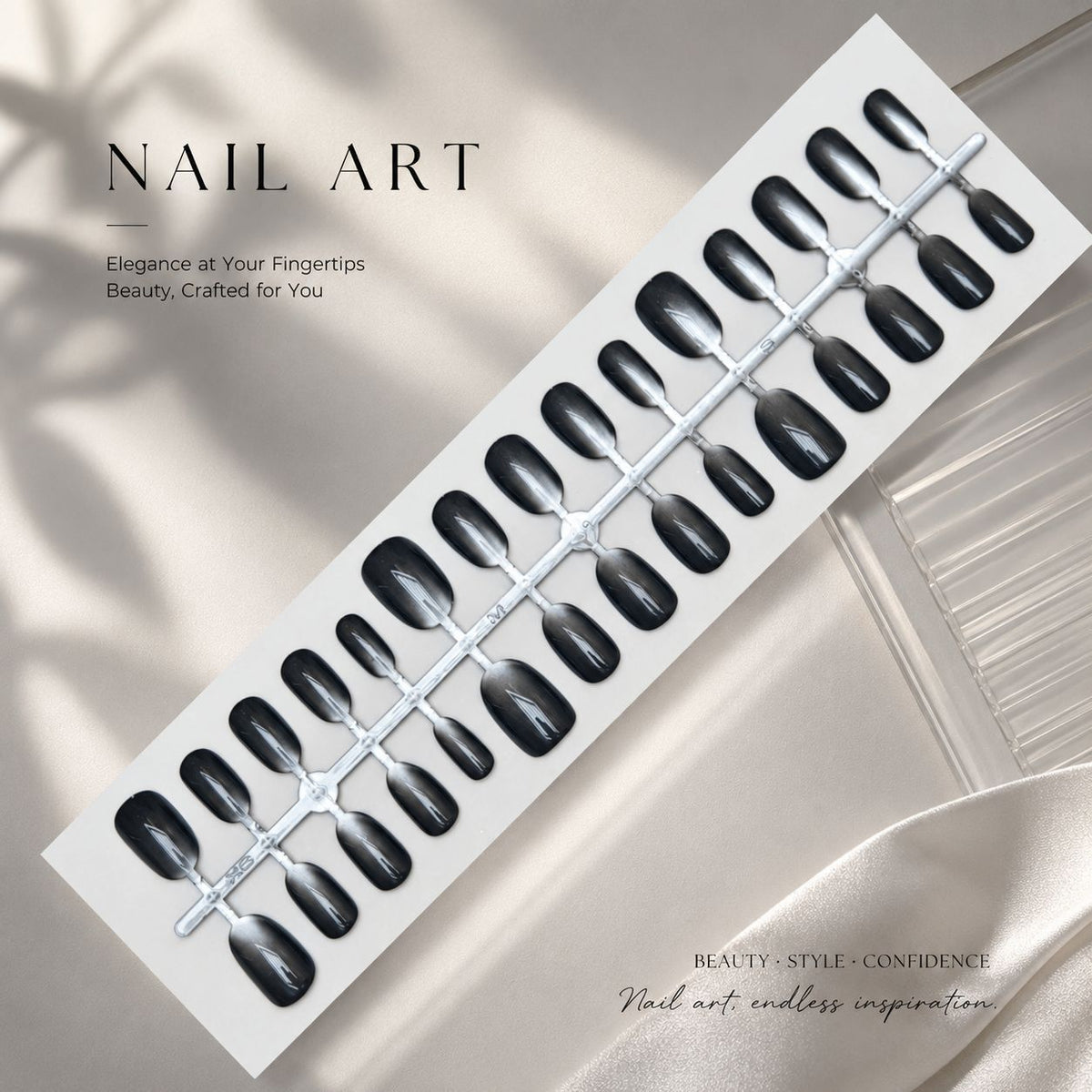 Elegantes Nagelkunst Press-On Set