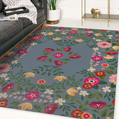 Blumenmuster Teppich Brehn