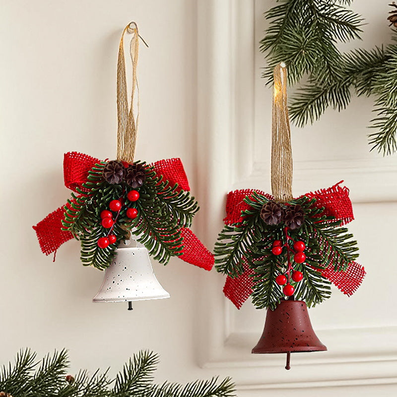 Festliche Weihnachtsglocke mit Tannenzapfen-Dekoration Brehn