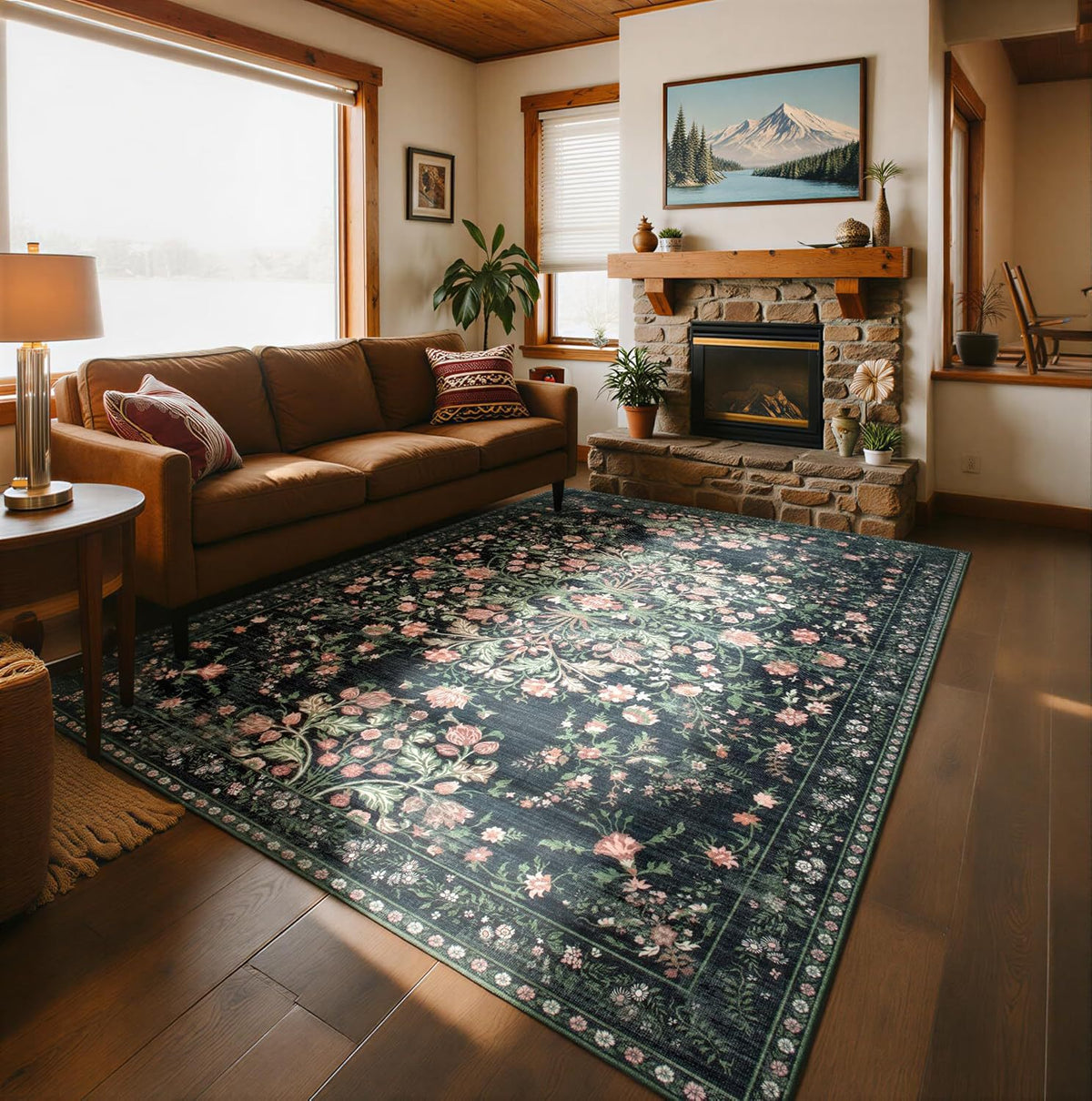 Modern Vintage-inspirierter Teppich