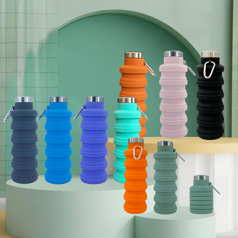 Damen Zusammenfaltbare Silikon-Trinkflasche Brehn