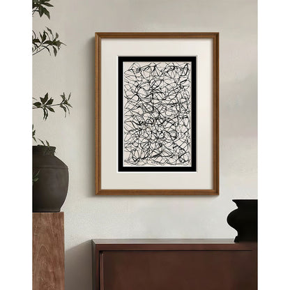 Abstrakte Linienkunst-Illustration