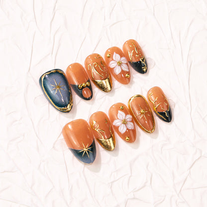 Künstlerische Press-On Nagelkunst Kollektion