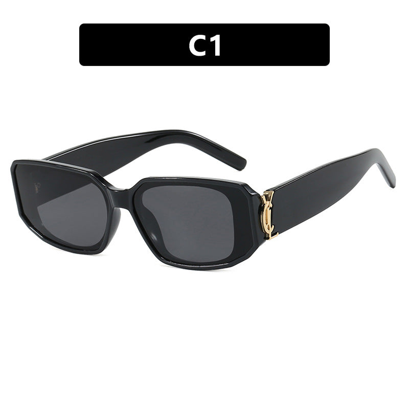 Damen modische Sonnenbrille mit eckigem Design und luxuriösen Details Brehn