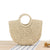Strandtasche Aus Robustem Geflochtenem Material mit Modernem Kreismodell Brehn