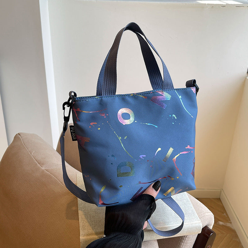WoArtistic gemusterte Mini-Tote-Bag Brehn