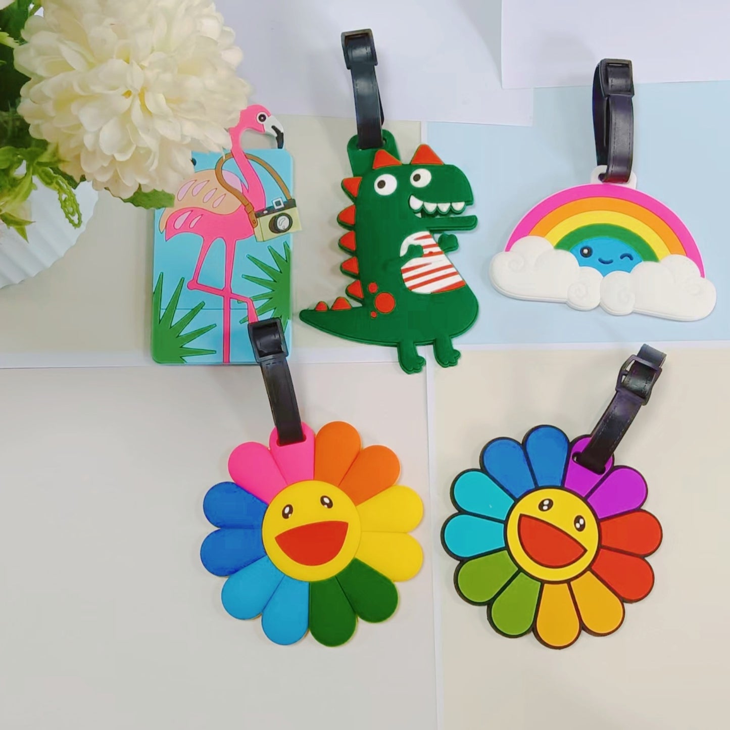 Unisex Gepäckanhänger im Flamingo-Design Brehn