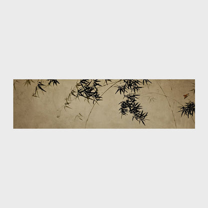 Abstract Bambus-inspirierte Wandkunst