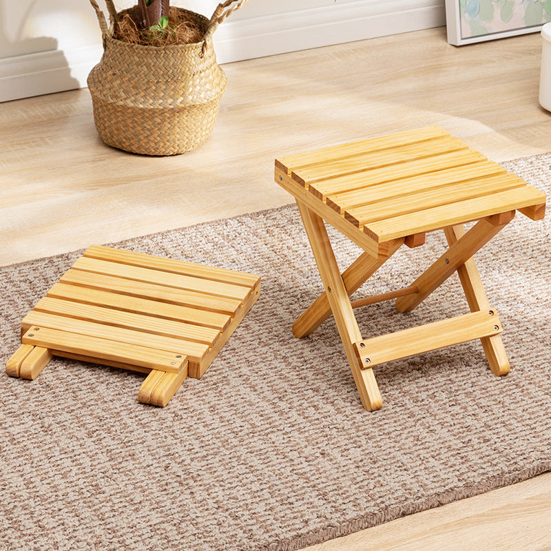 Klappbarer Hocker Aus Nachhaltigem Holz Brehn