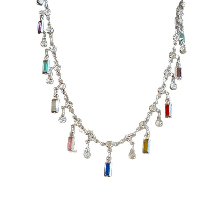 Bunte Charm Statement Halskette Brehn