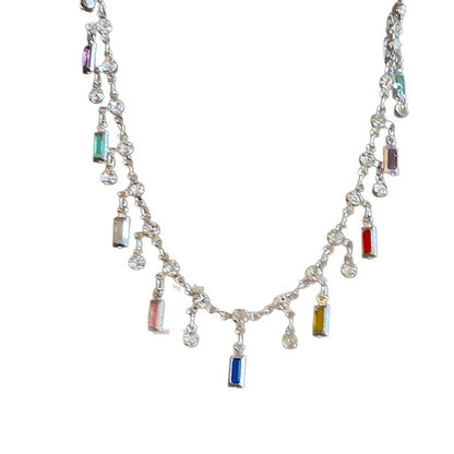 Bunte Charm Statement Halskette Brehn