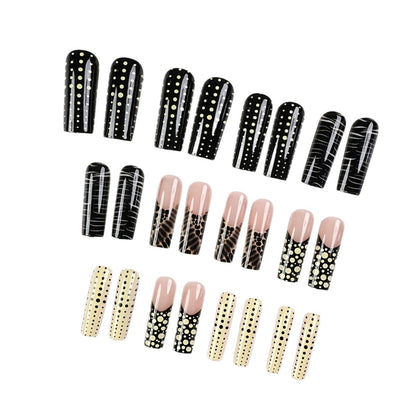 Elegantes Press-On Nagelkunst-Kit