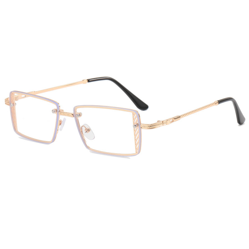 Damen Elegante quadratische Sonnenbrille mit raffinierten Rahmenakzenten Brehn