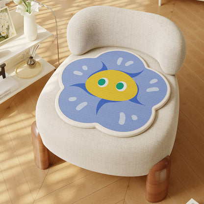 Contoured Flower-Shaped Memory Foam Seat Cushion with Non-Slip Base
