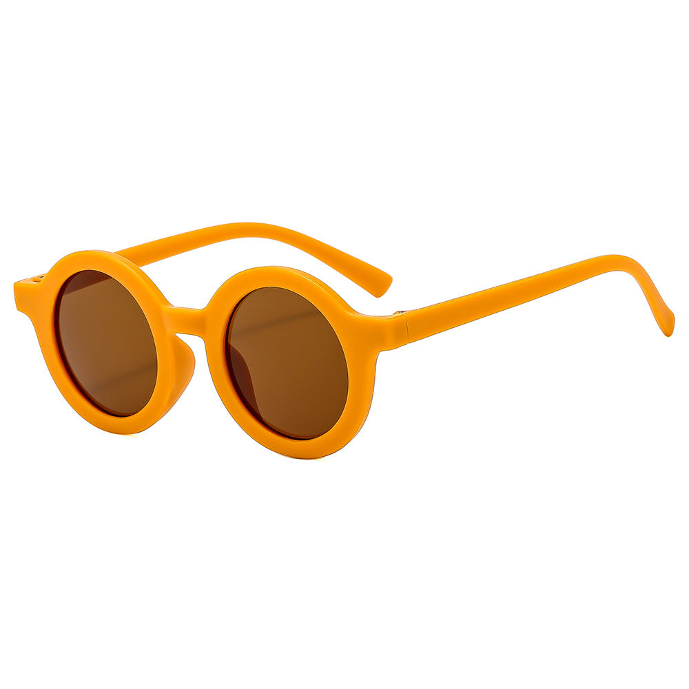 Damen ausgefallene runde Sonnenbrille Brehn