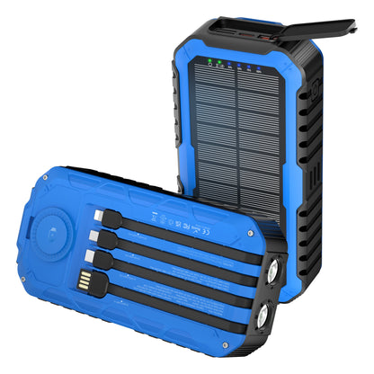 Multifunktionale Solar-Powerbank mit Integriertem LED-Licht Brehn