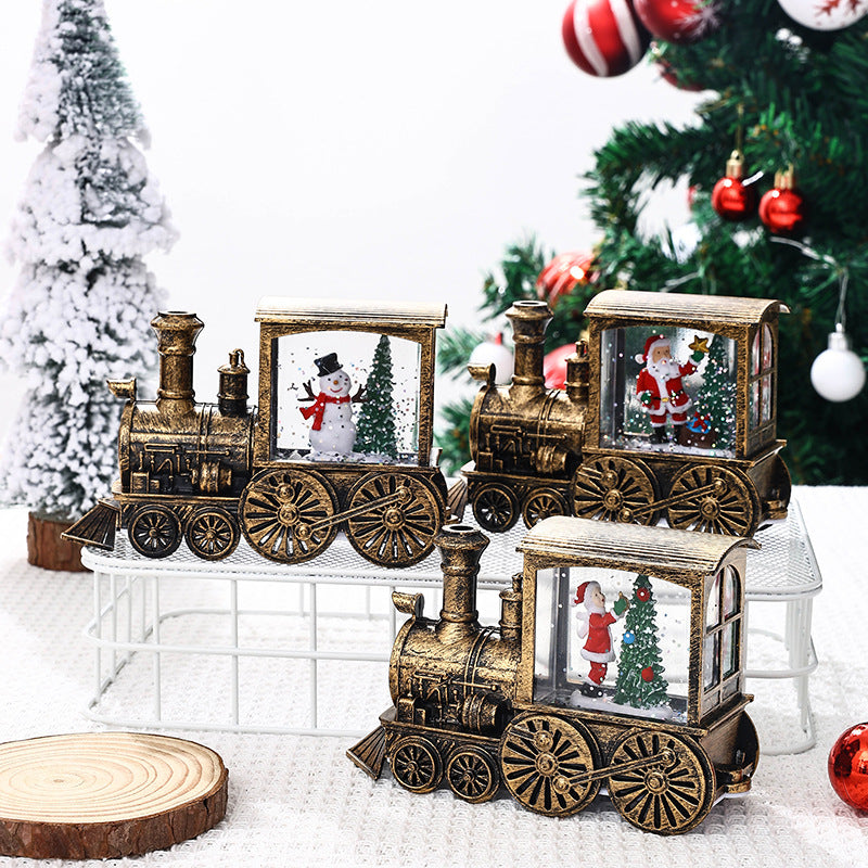 Dekorative Schneeball-Lokomotive Brehn