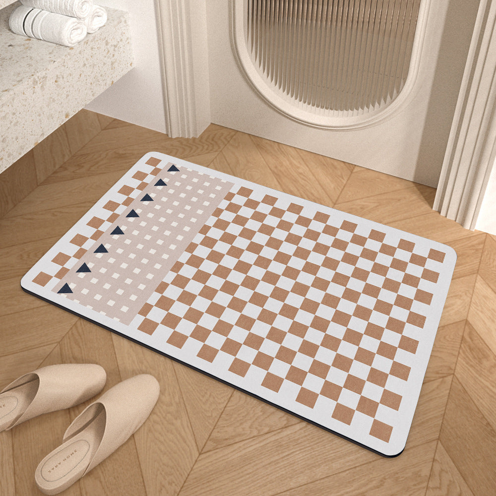 Geometrisches Muster weiche Badematte Brehn