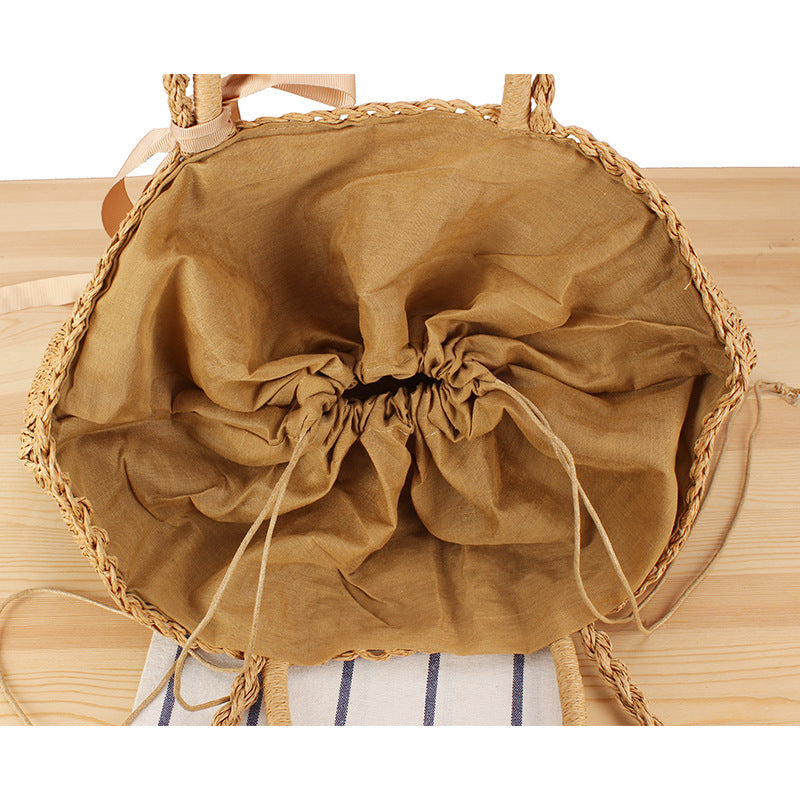 Elegante Stroh-Shoppingtasche Brehn
