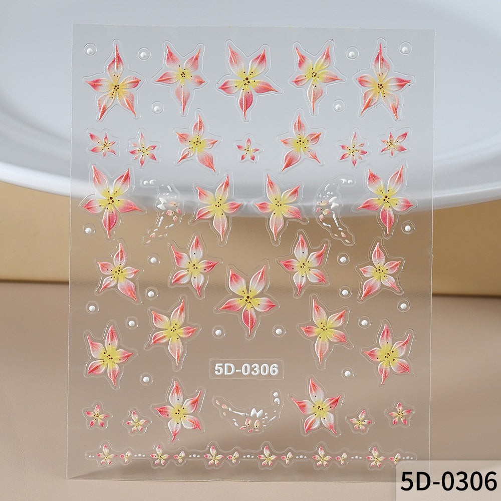 Floral Nail Art Decal Set
