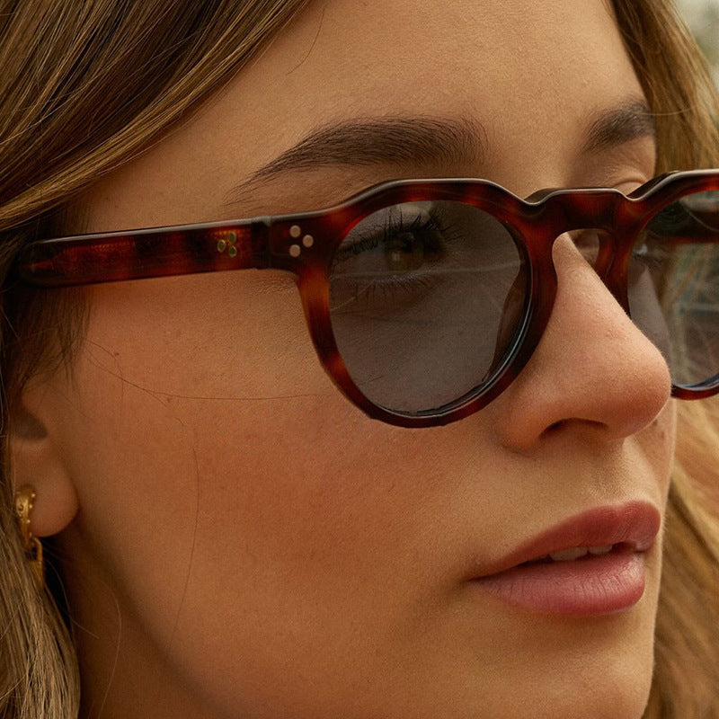 Damen stilvolle runde Brille Brehn