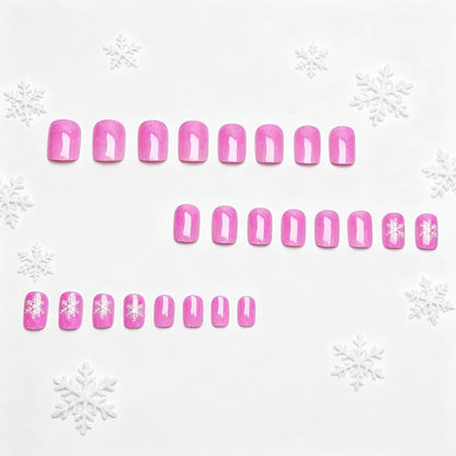 Schneeflocken Design Acryl Nagelkunst Brehn
