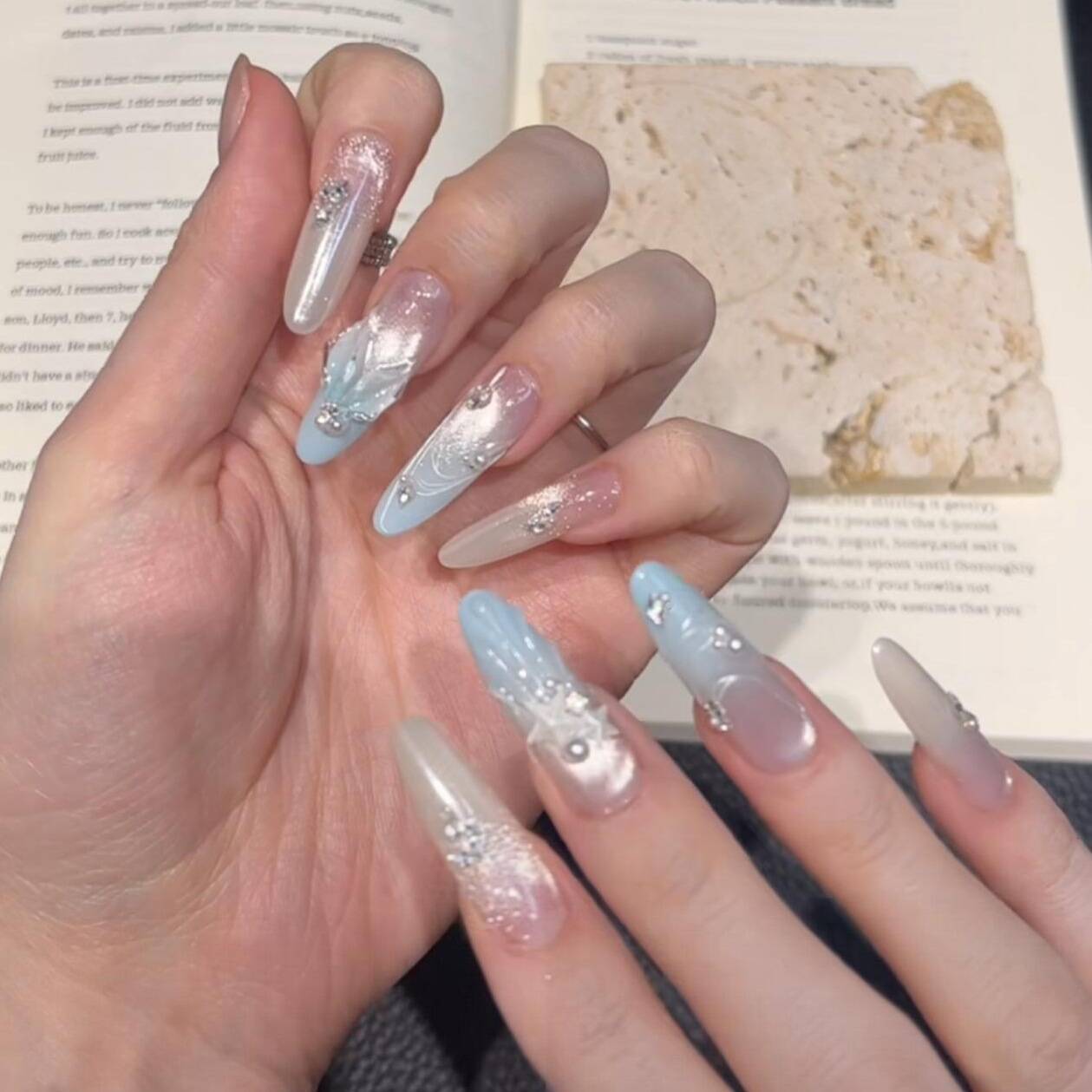 Premium Glitzernde Press-On Nagelerweiterungen Brehn