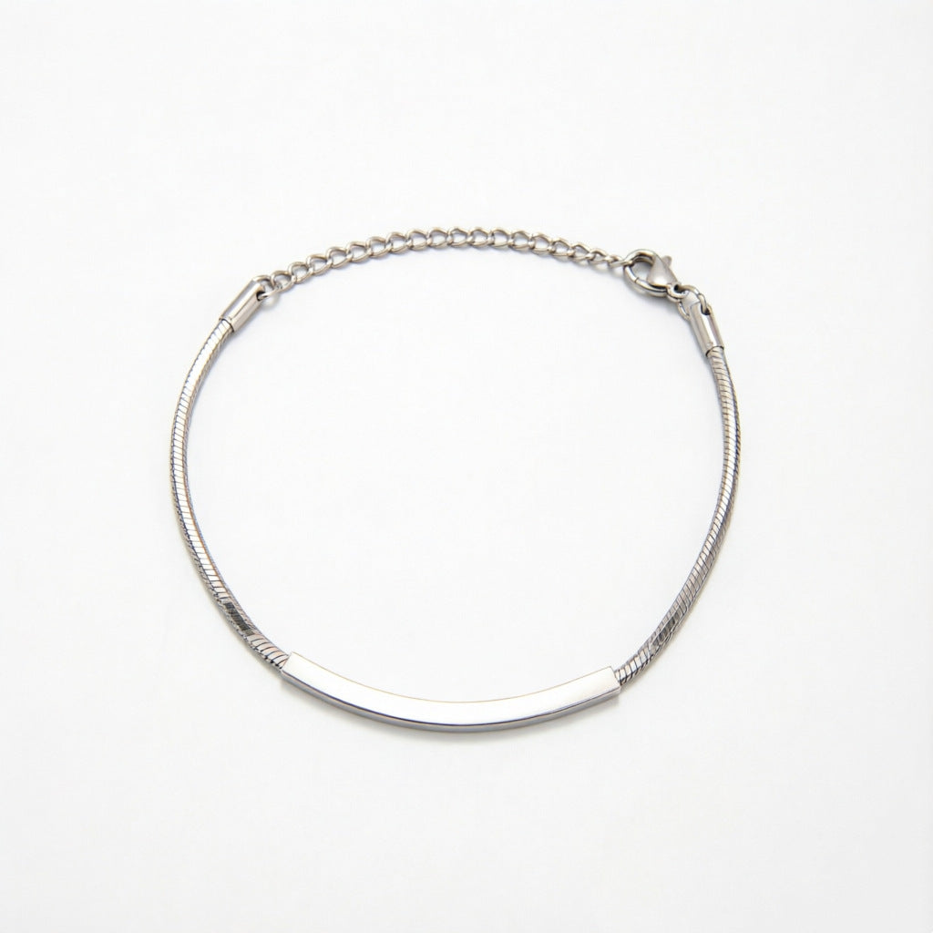 Elegante Minimalistische Silberkette Armband Brehn