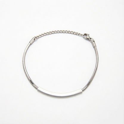 Elegante Minimalistische Silberkette Armband Brehn