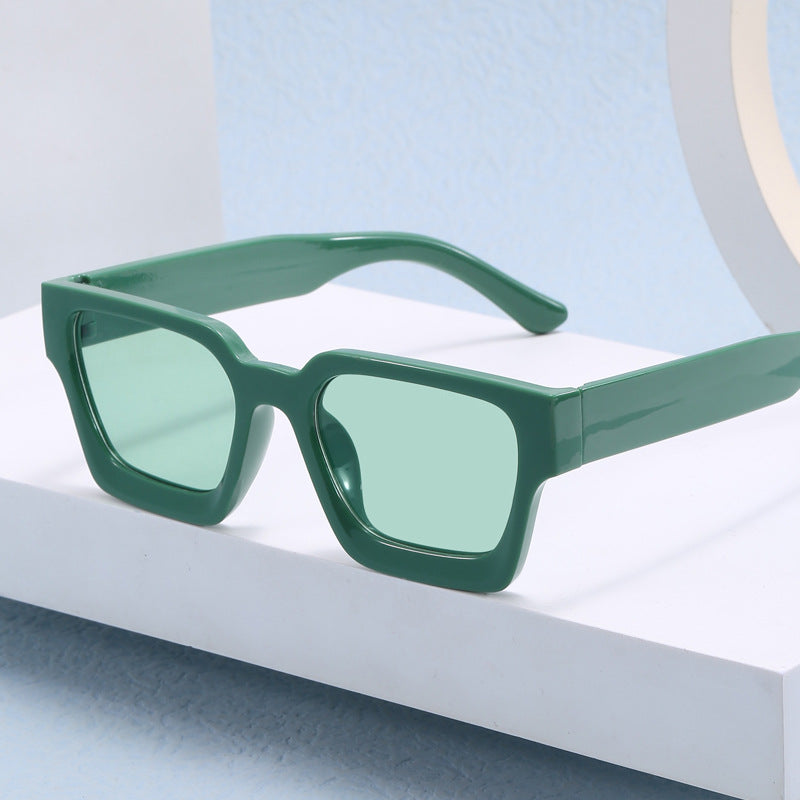 Damen Modische Oversized-Sonnenbrille mit quadratischem Rahmen Brehn