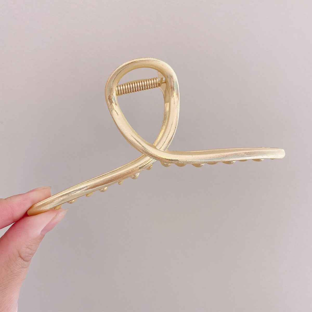 Eleganter Chrome-Haarclip Brehn