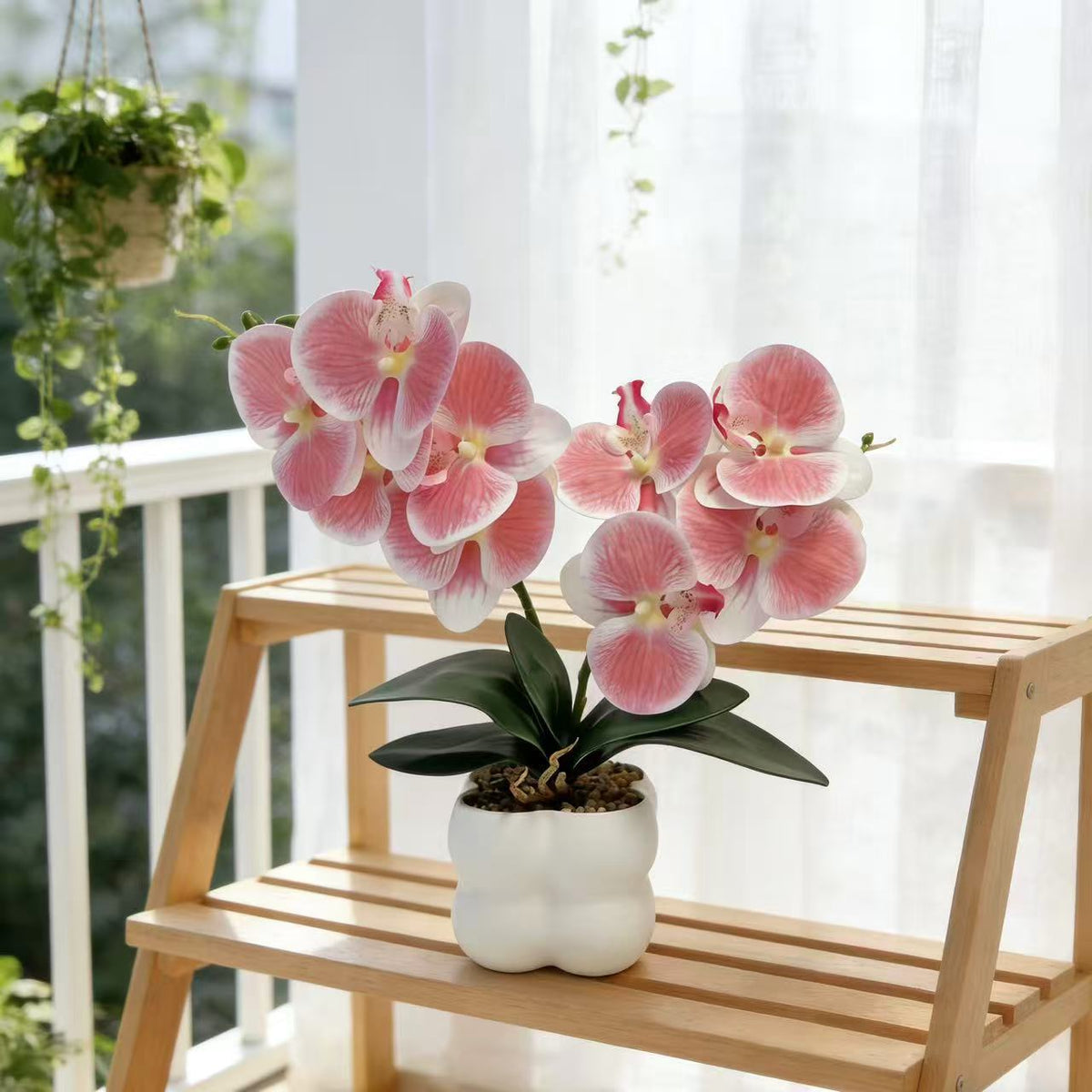 Künstliches Orchideenarrangement für die Wohnkultur und die Innenausstellung